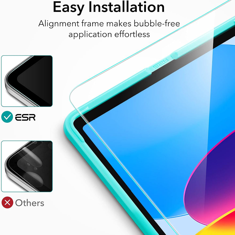 ESR Screen Protector for Apple iPad (2025) / (2022), Tempered Glass, Full Glue, Set of 2 Pieces