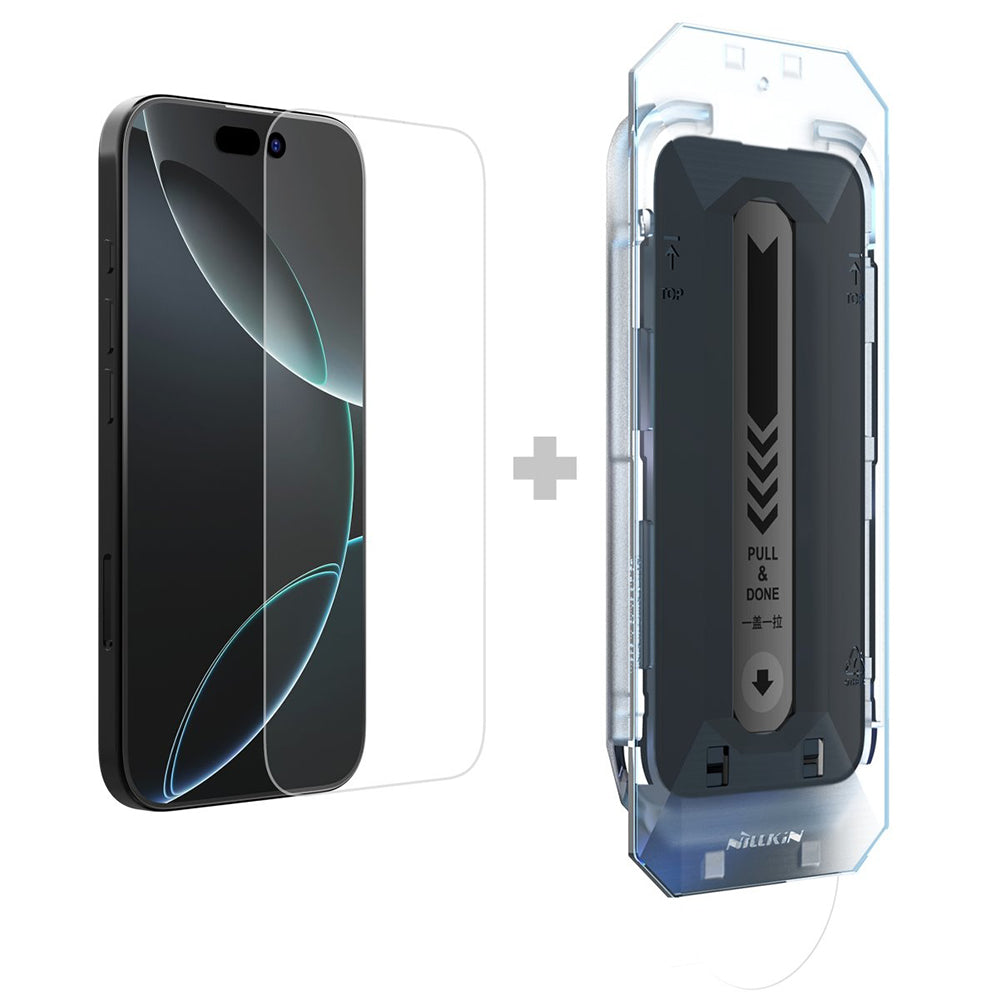 Nillkin H+ Pro Screen Protector with Applicator for Apple iPhone 16, Tempered Glass, Full Glue