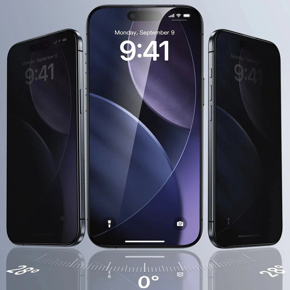 ESR UltraFit Classic Privacy Screen Protector for Apple iPhone 18 Pro, Tempered Glass, Full Glue, Set of 3 pieces