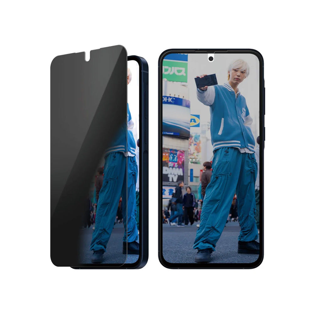 PanzerGlass Ultra-Wide Fit Privacy Screen Protector for Samsung Galaxy A56 A566, Tempered Glass, Full Glue