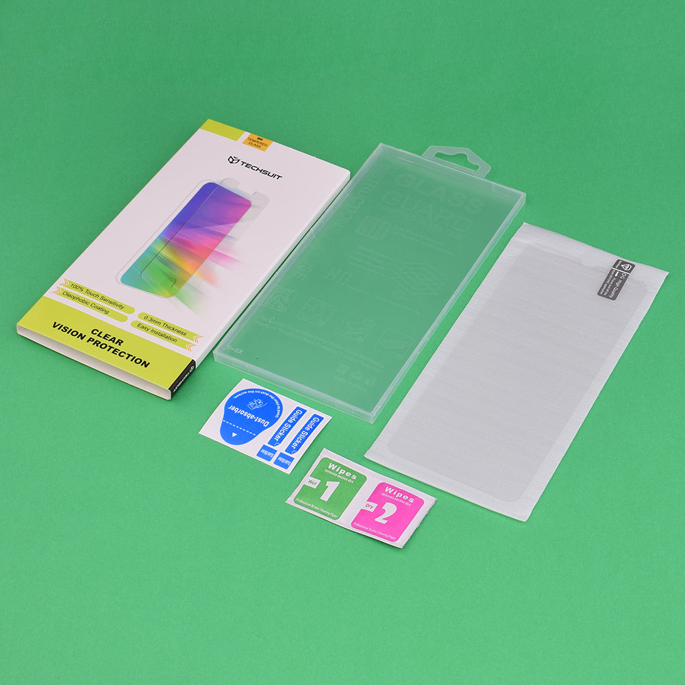 Techsuit Clear Vision Screen Protector for Honor Magic8 Lite, Tempered Glass, Full Glue