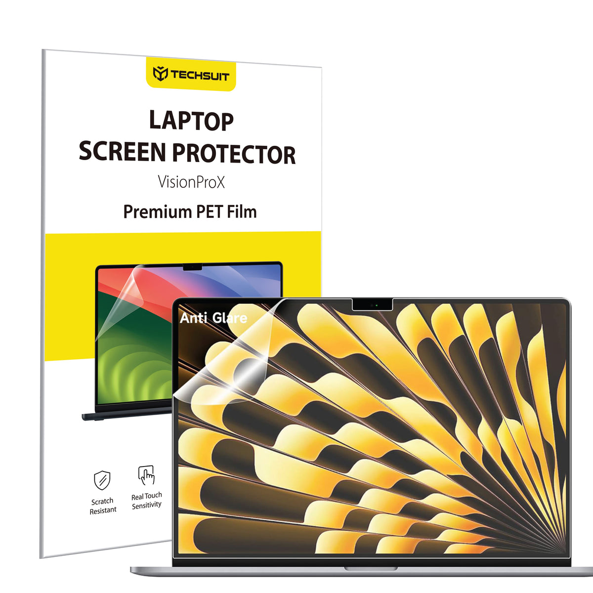 Matte Anti Blue Light Screen Protector Film Techsuit VisionProX for Apple MacBook Air 15inch (2024) / Air 15inch (2023), Plastic