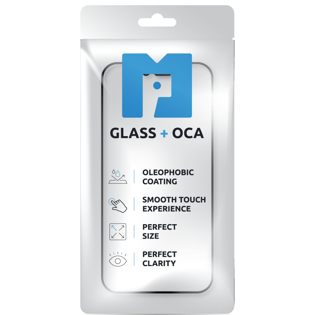 Screen Glass + OCA MP compatible with Apple iPhone 12 mini, Black
