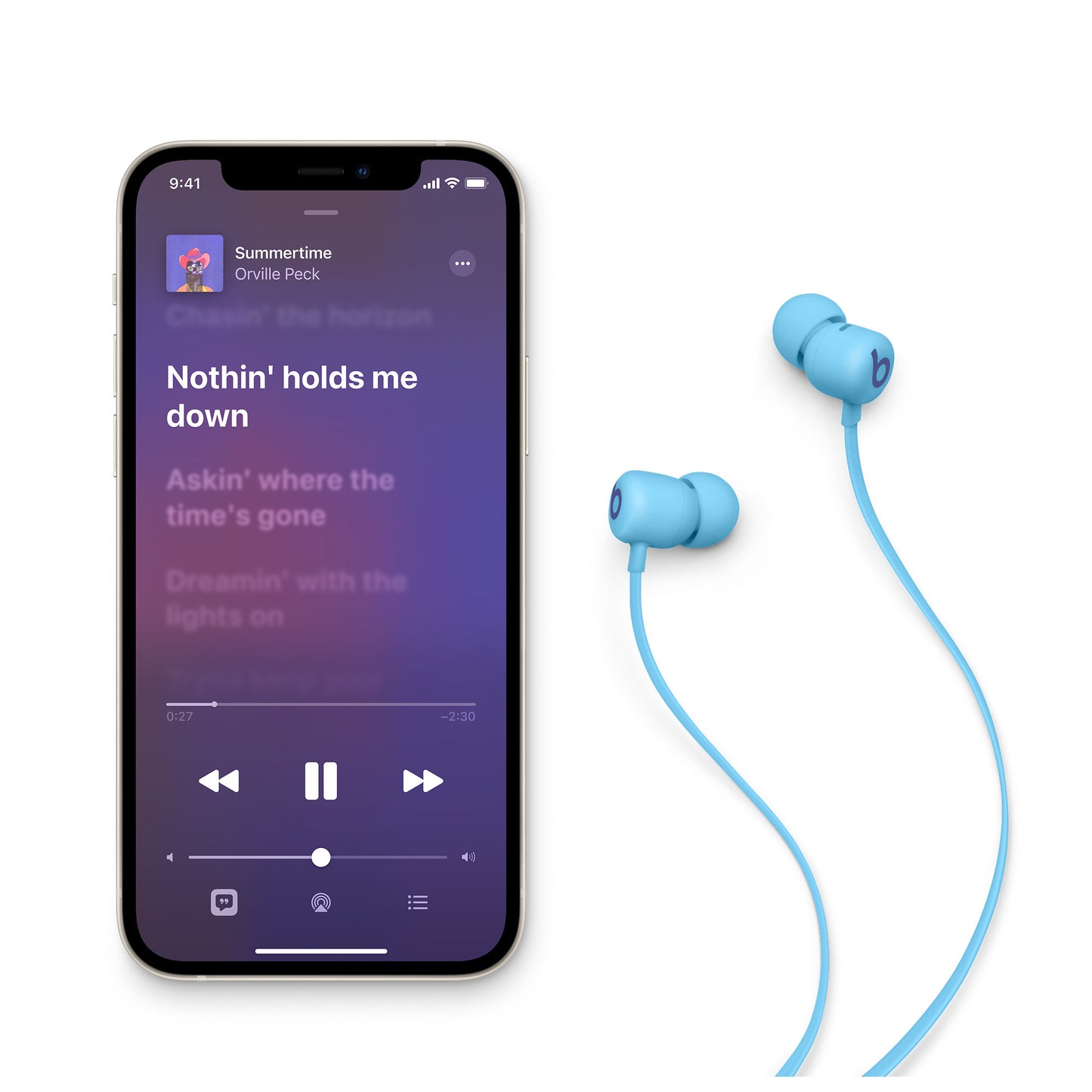 Bluetooth Handsfree Beats Flex, A2DP, Blue MYMG2ZM/A