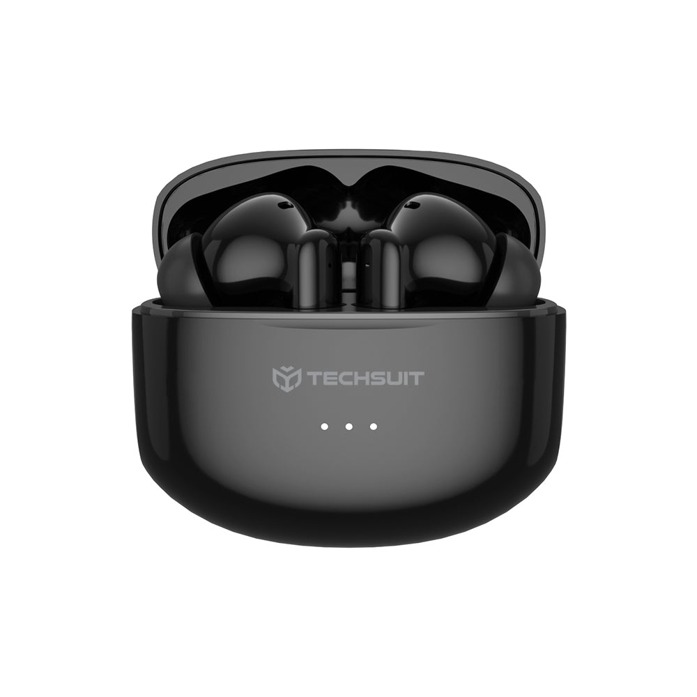Handsfree Bluetooth Techsuit CW1 Audira Pro, TWS, ANC, Black