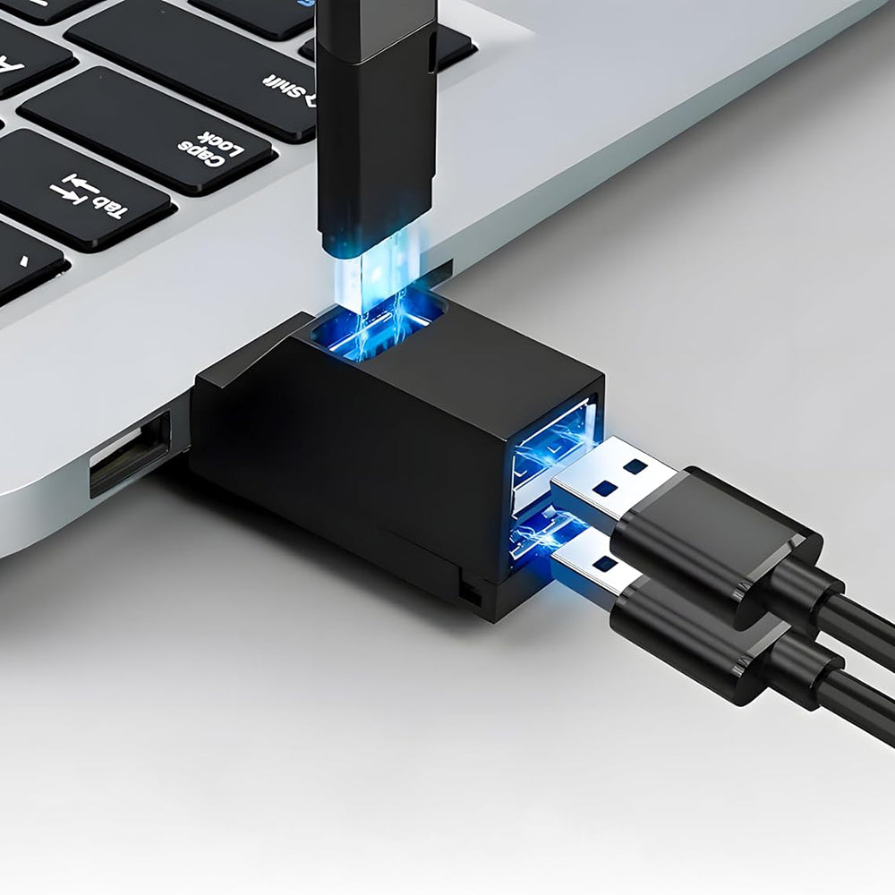 Techsuit H10 EchoLink USB-C Hub, 3in1, Black