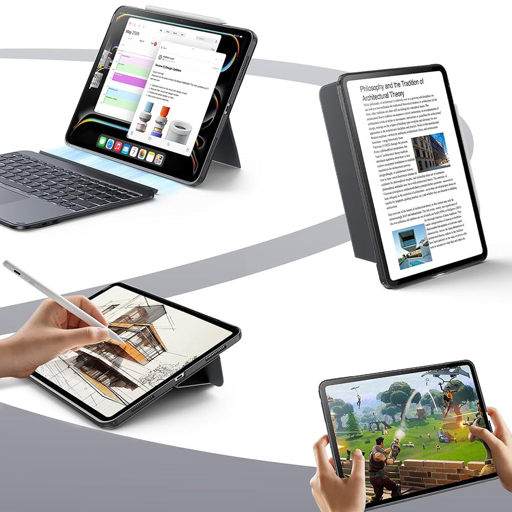 Keyboard Case for Apple iPad (2025) / (2022), ESR, Shift, Gray