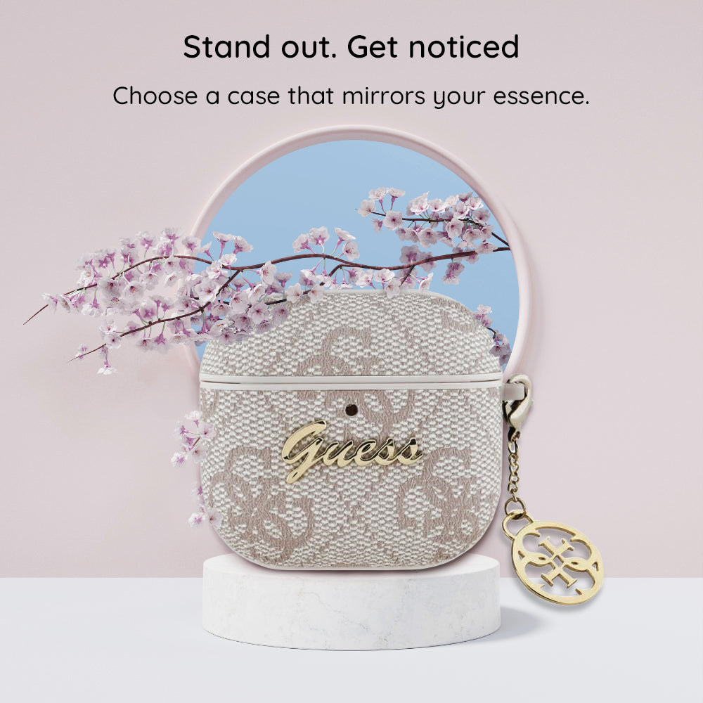 Guess 4G Charm Case for Apple AirPods 4, Pink
