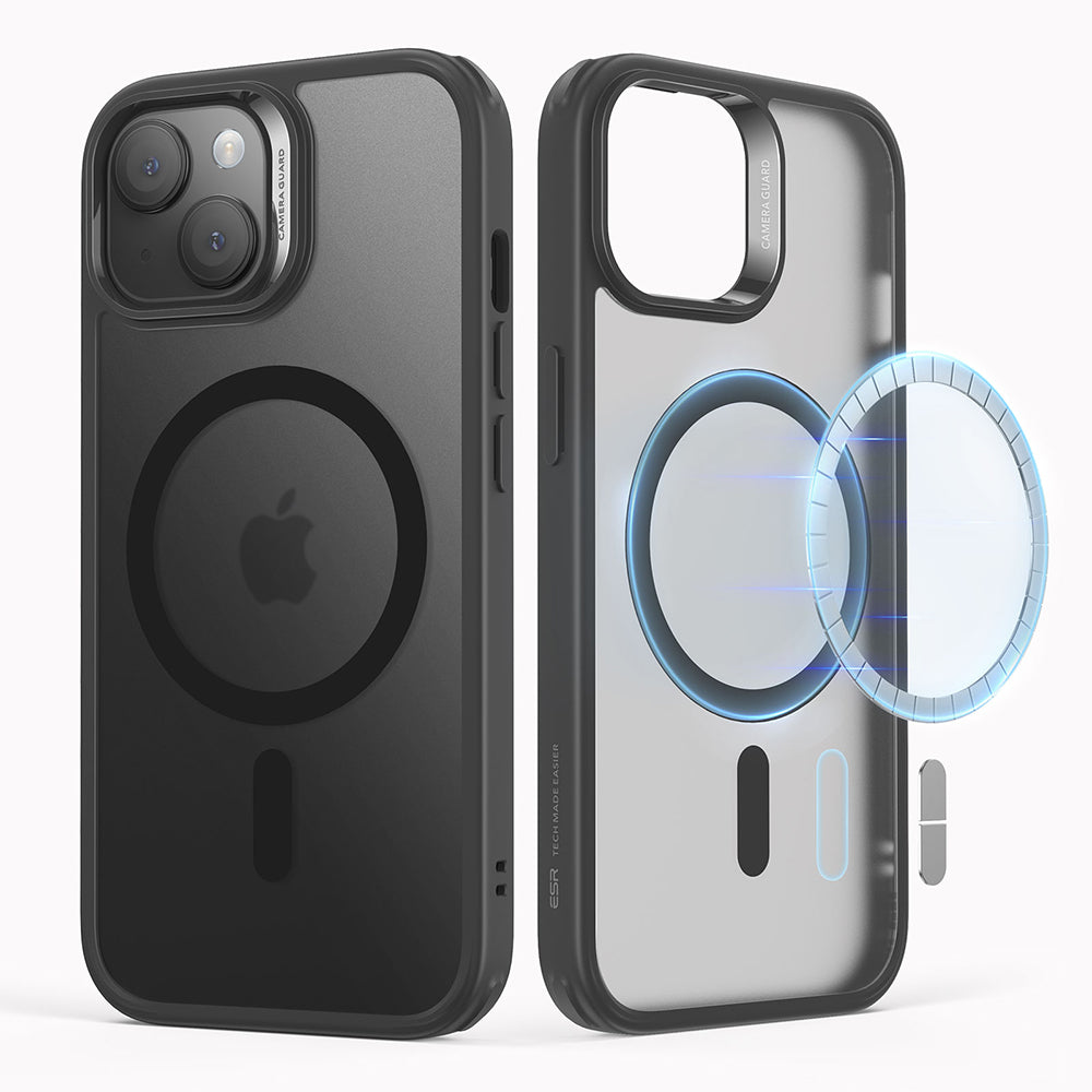 MagSafe Case for Apple iPhone 15, ESR, Classic Hybrid, Satin Black