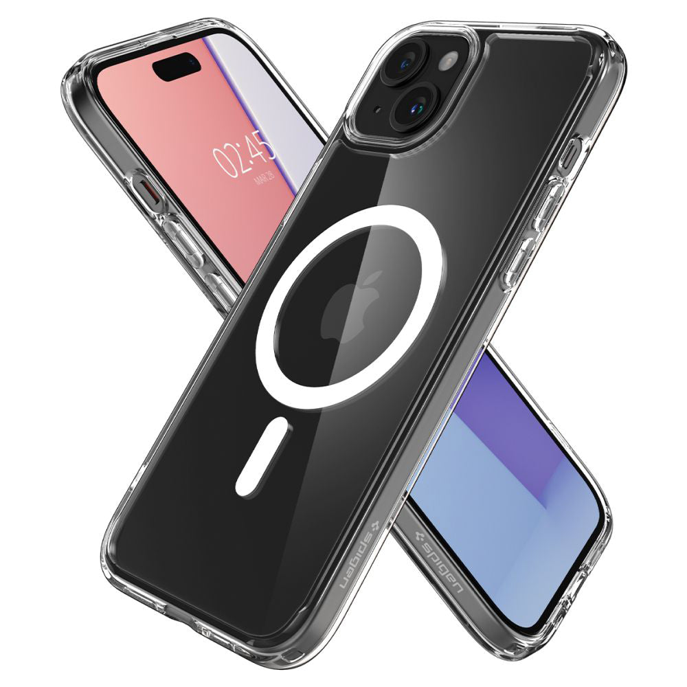 MagSafe Case for Apple iPhone 15, Spigen, Ultra Hybrid, White ACS06802