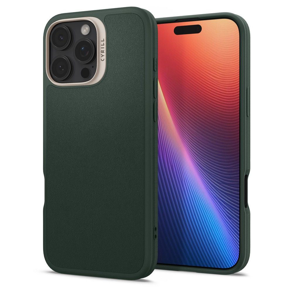 MagSafe Case for Apple iPhone 16 Pro Max, Spigen, Cyrill Kajuk, Satin Green ACS08398
