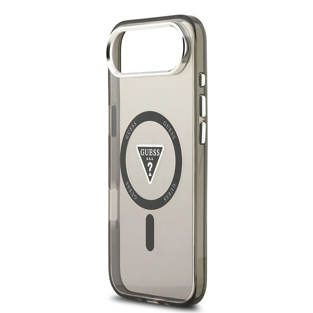 MagSafe Case for Apple iPhone 17 Air, Guess, IML Gradient Triangle Logo, Black