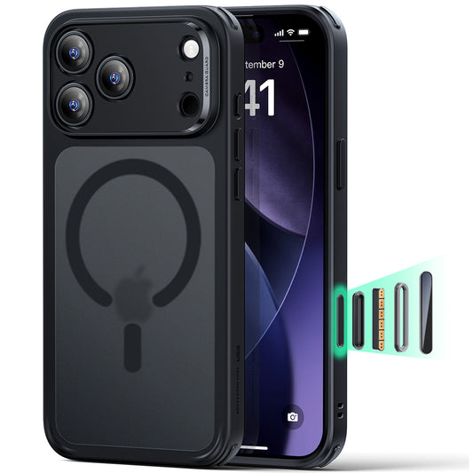 MagSafe Case for Apple iPhone 17 Pro, ESR, Classic Hybrid, Satin Black