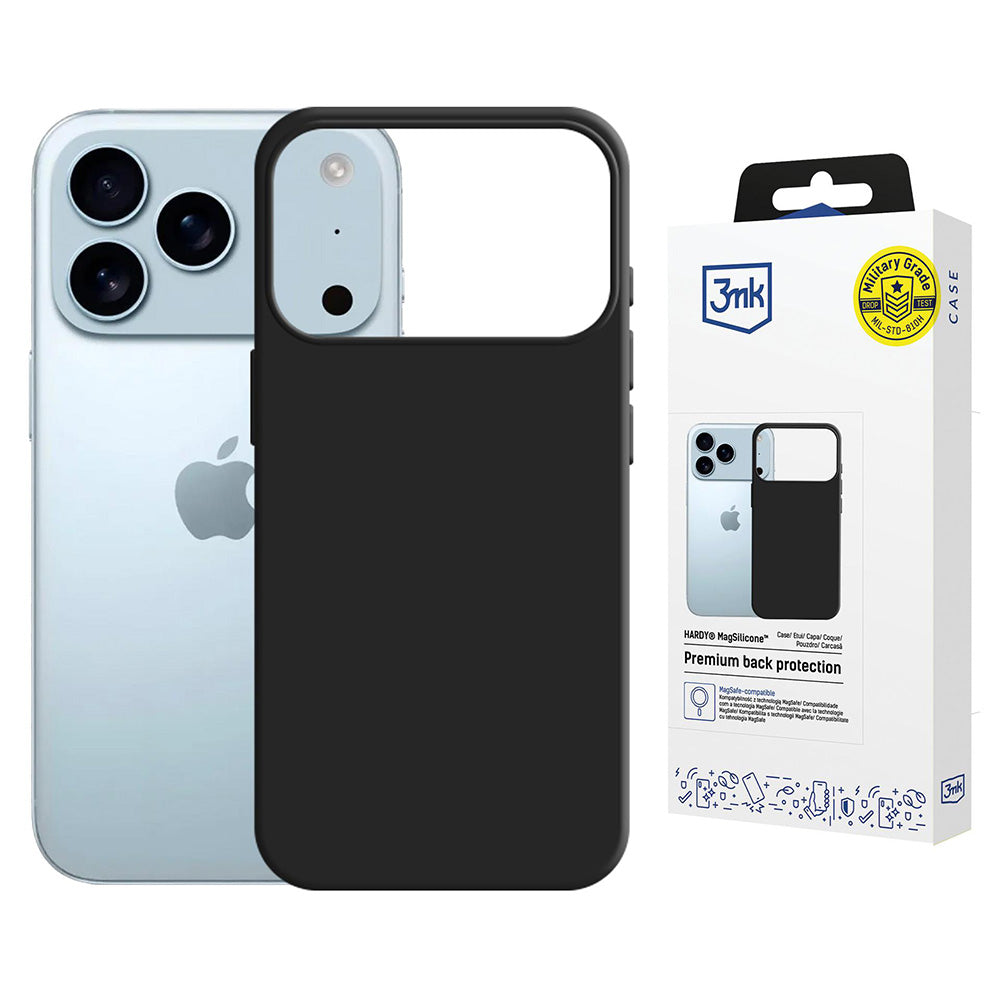 MagSafe Case for Apple iPhone 17 Pro Max, 3MK, Hardy, Black