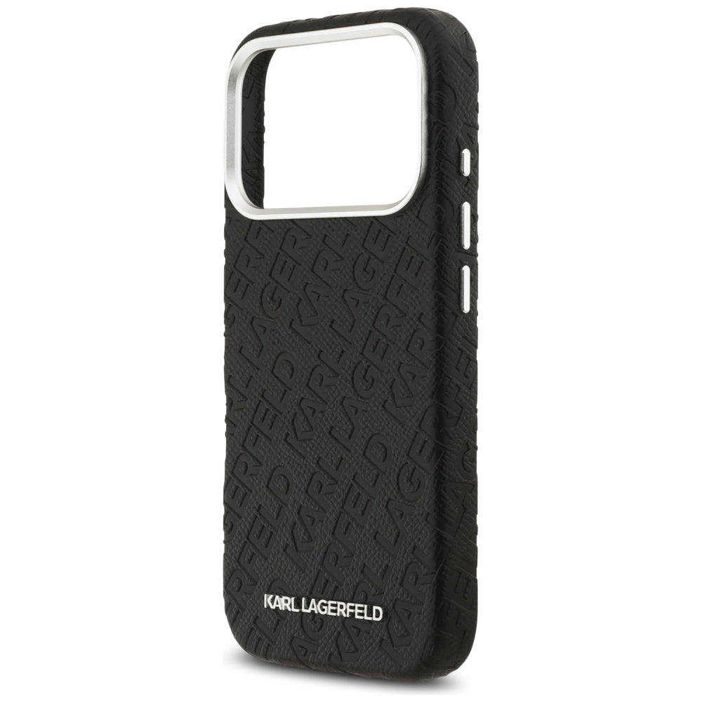 MagSafe Case for Apple iPhone 17 Pro Max, Karl Lagerfeld, FW Stamped Karl, Black
