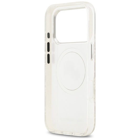 MagSafe Case for Apple iPhone 17 Pro Max, Karl Lagerfeld, Glitter Karl & Choupette Head, White