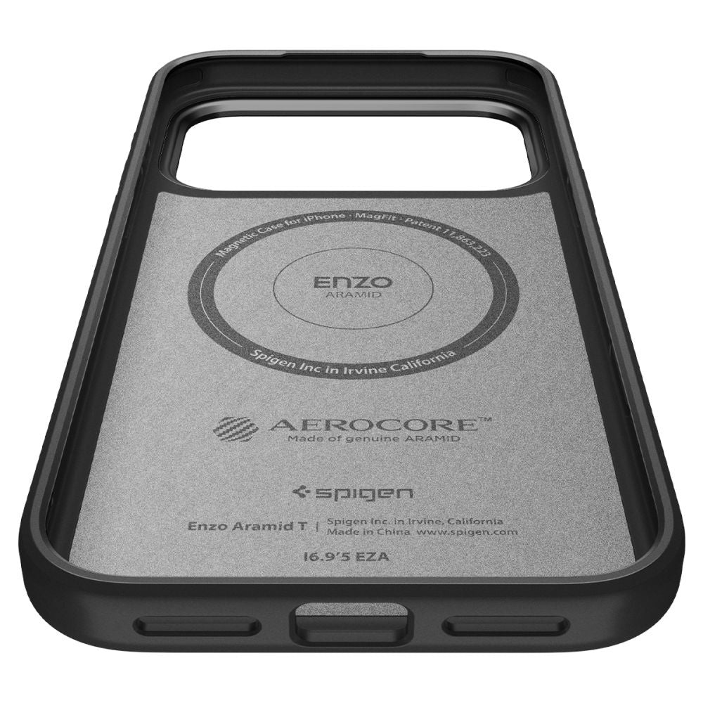 MagSafe Case for Apple iPhone 17 Pro Max, Spigen, Enzo Aramid T, Black ACS09906