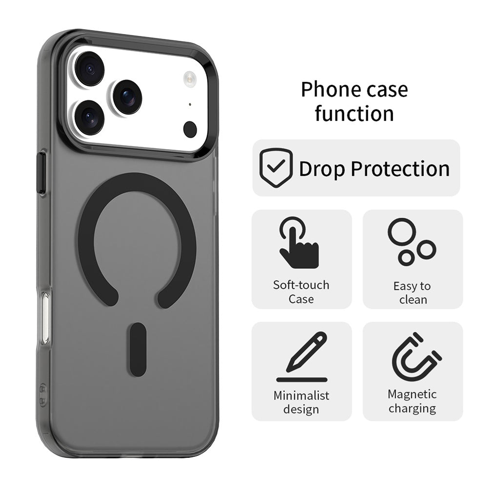 MagSafe Case for Apple iPhone 17 Pro Max, Techsuit, CandyCase, Black