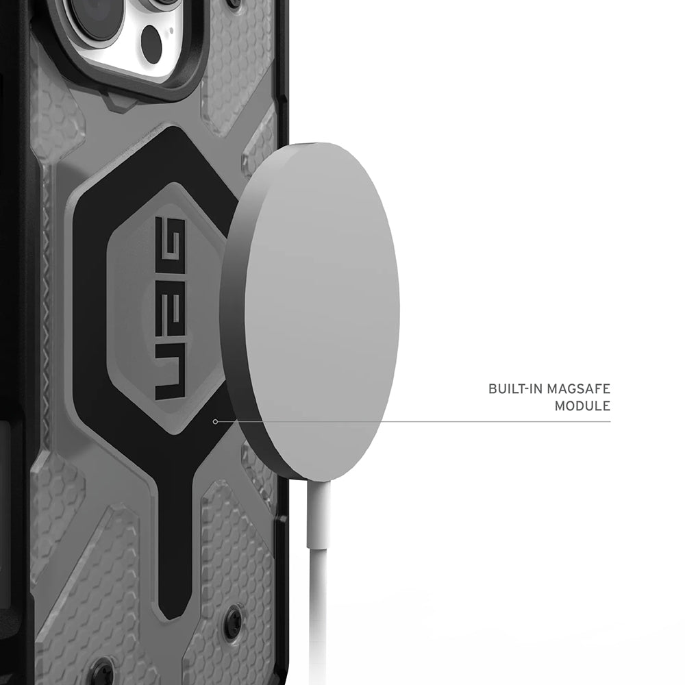 MagSafe Case for Apple iPhone 17 Pro Max, Urban Armor Gear, Pathfinder Clear, Grey