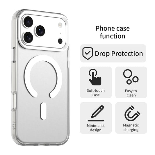 MagSafe Case for Apple iPhone 17 Pro, Techsuit, CandyCase, White