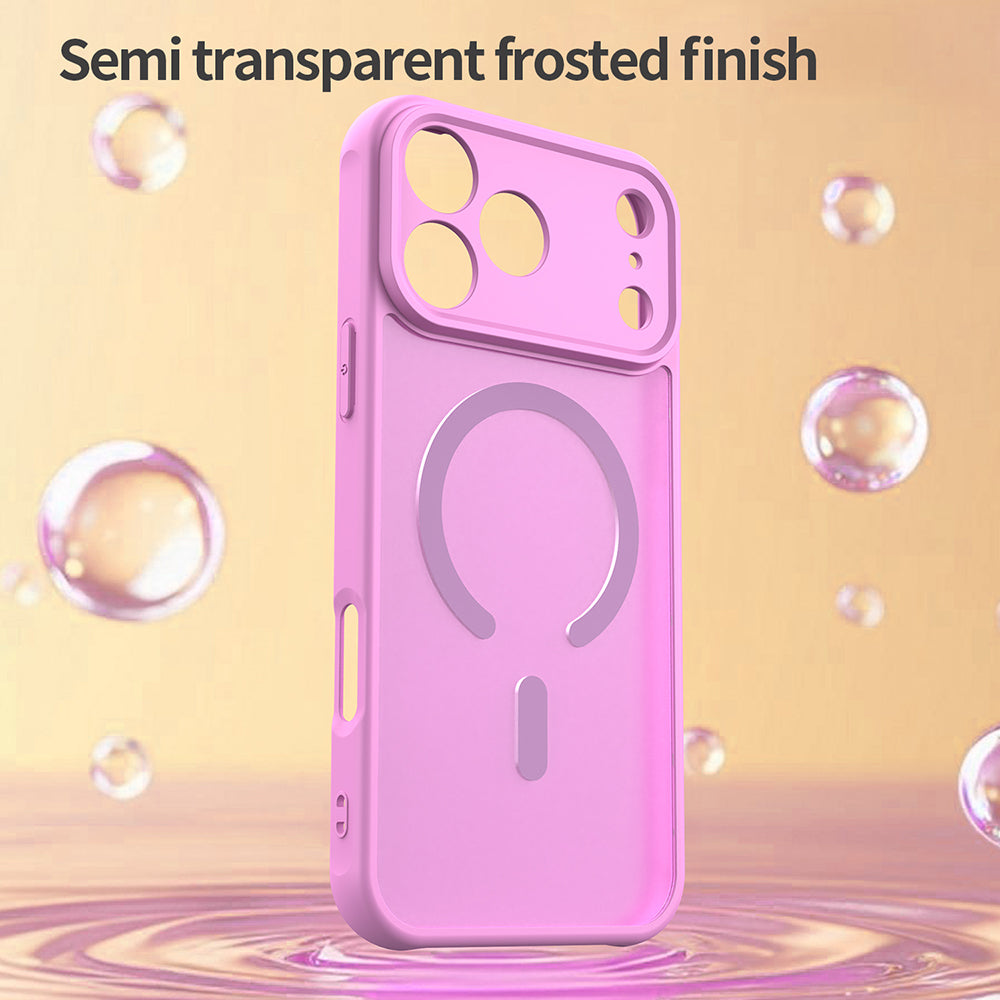 MagSafe Case for Apple iPhone 17 Pro, Techsuit, HaloFrost II, Orange