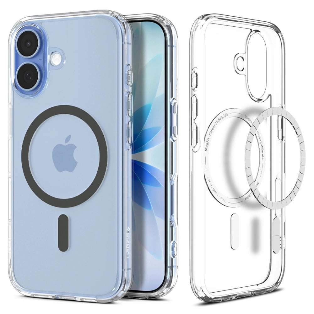 MagSafe Case for Apple iPhone 17, Spigen, Ultra Hybrid, Gray ACS10381