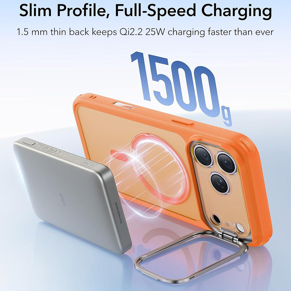 MagSafe Case for Apple iPhone 18 Pro / 17 Pro, ESR, Classic Hybrid Kickstand, Satin Orange