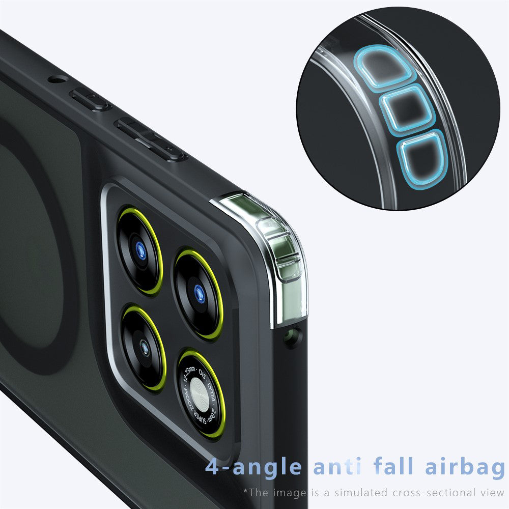 MagSafe Case for Motorola Edge 70 Fusion, Techsuit, PureFrost, Satin Black