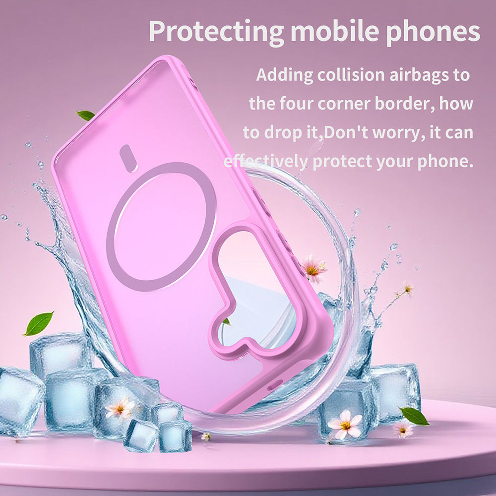 MagSafe Case for Samsung Galaxy S26 Plus S947, Techsuit, HaloFrost II, Pink