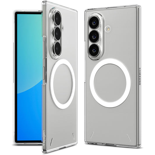 MagSafe Case for Samsung Galaxy Z Fold8 Ultra F976, Spigen, Air Skin, Clear White ACS11505