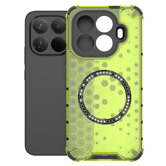 MagSafe Case for Xiaomi 15T Pro, Techsuit, HoneyComb Shield, Green