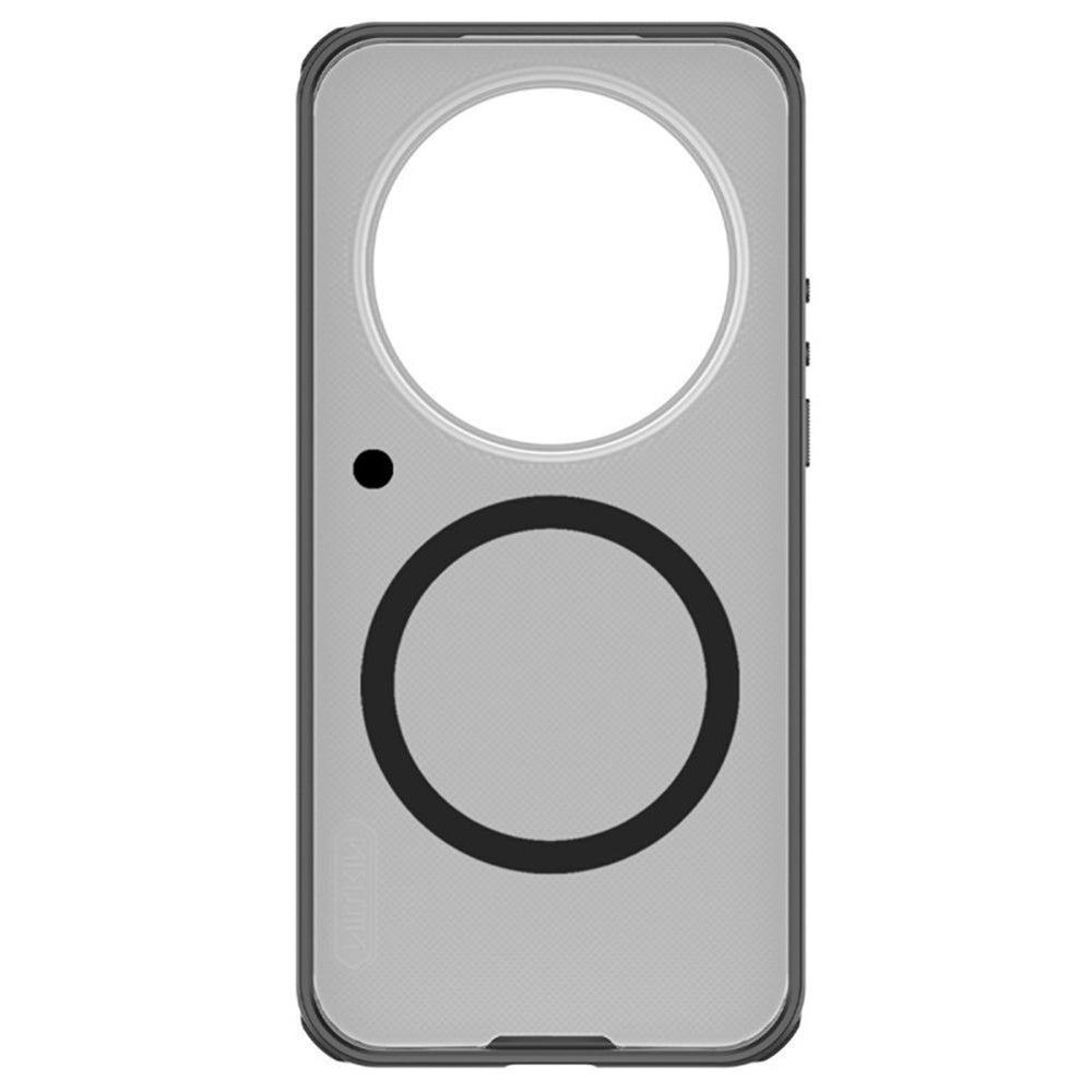 MagSafe Case for Xiaomi 17 Ultra, Nillkin, Super Shield Pro, Black Satin Transparent
