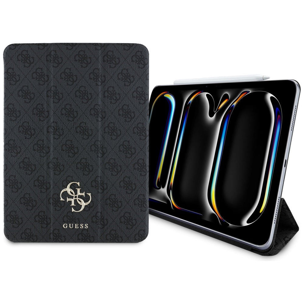 Case for Apple iPad Pro 11 (2024), Guess, 4G Big Logo, Black