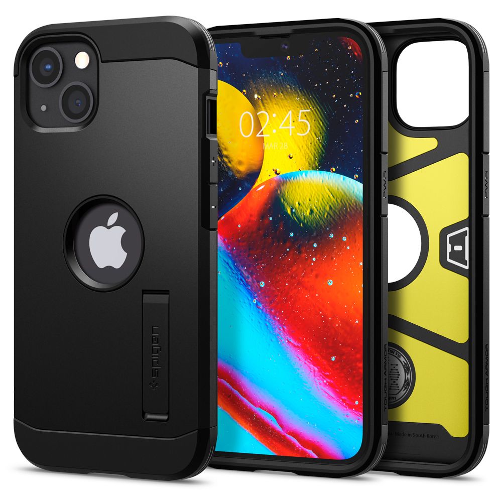 Case for Apple iPhone 13, Spigen, Tough Armor, Black ACS03539
