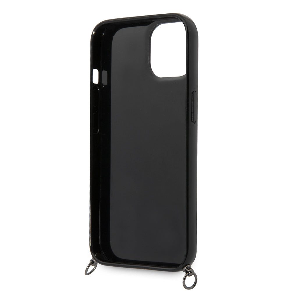 Case for Apple iPhone 14, Karl Lagerfeld, Color Stripes with Strap, Pink