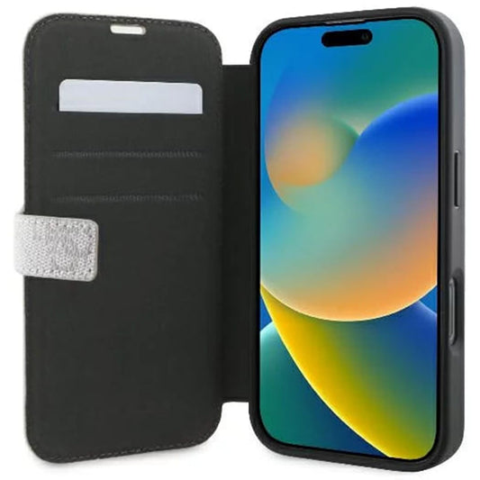 Case for Apple iPhone 16 Plus, Guess, 4G Book, Pink