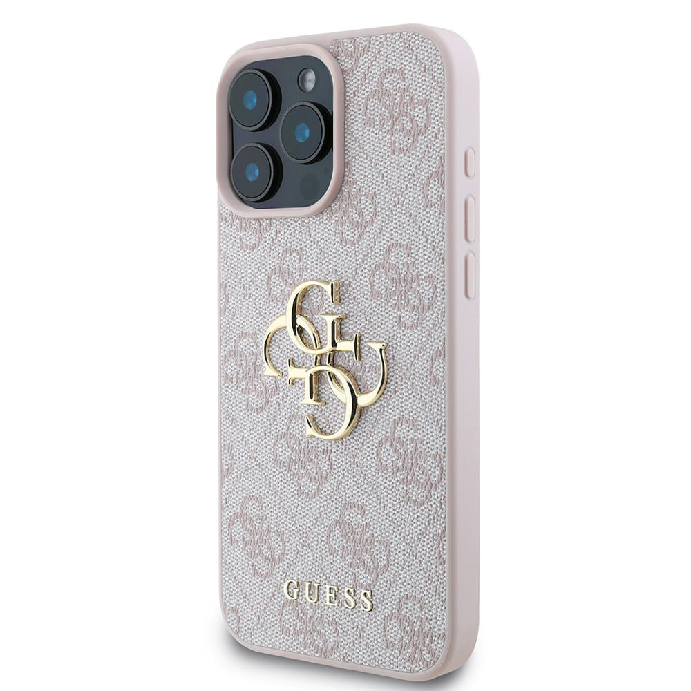 Case for Apple iPhone 16 Pro, Guess, 4G Big Logo, Pink
