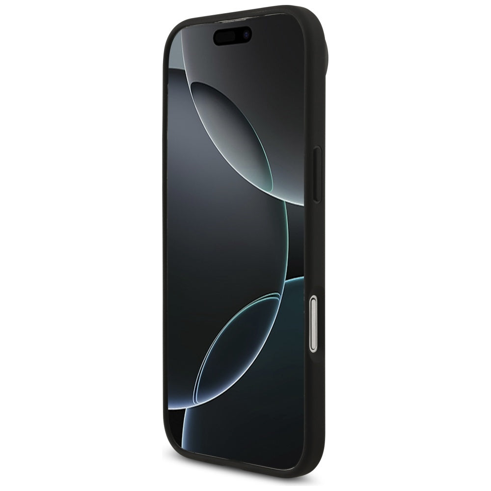 Case for Apple iPhone 17 Air, Guess, 4G Grained Big and Classic Logo, Black