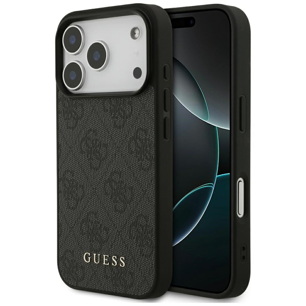 Case for Apple iPhone 17 Pro, Guess, 4G Classic, Black