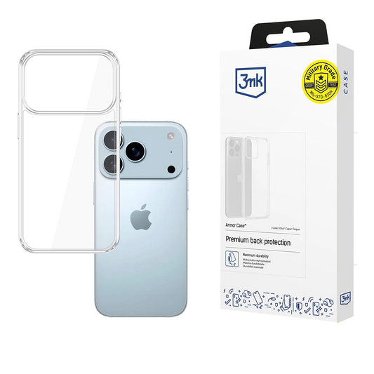Case for Apple iPhone 17 Pro Max, 3MK, Armor, Transparent