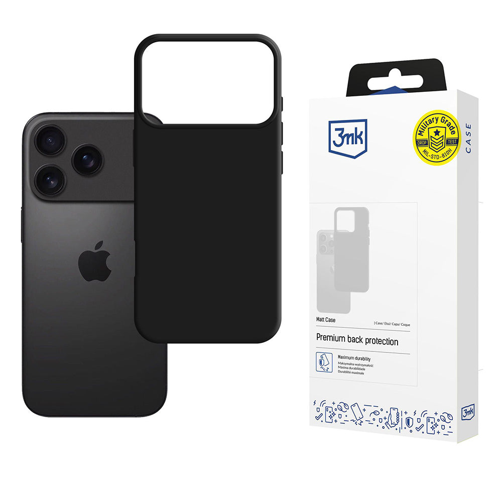 Case for Apple iPhone 17 Pro Max, 3MK, Matte Black