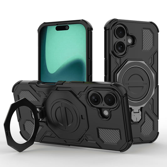 Case for Apple iPhone 17, Techsuit, Carbon Shield Pro, Black
