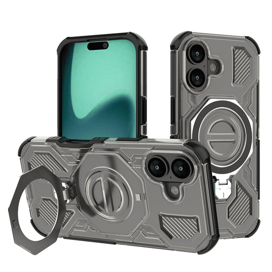 Case for Apple iPhone 17, Techsuit, Carbon Shield Pro, Light Black