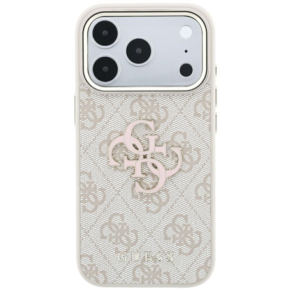 Case for Apple iPhone 18 Pro Max / 17 Pro Max, Guess, 4G Big Resin Logo, Pink