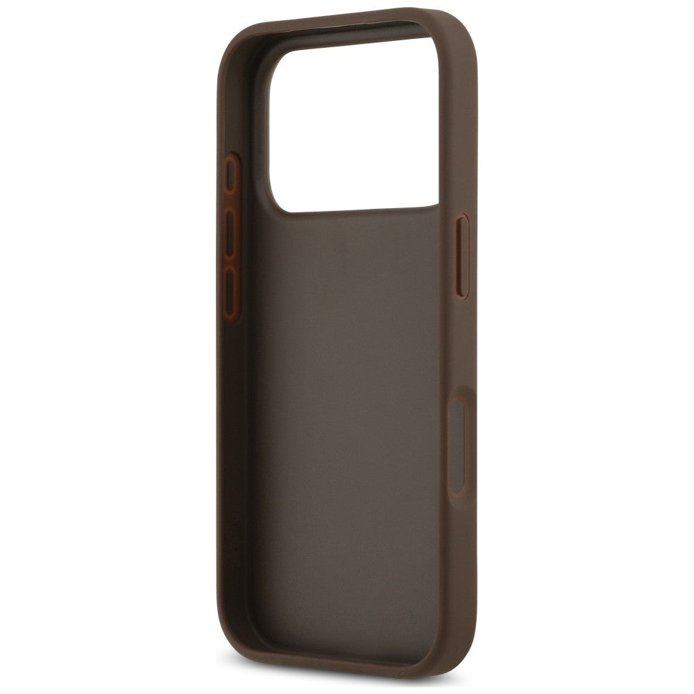 Case for Apple iPhone 18 Pro Max / 17 Pro Max, Guess, 4G Double Card Triangle, Brown