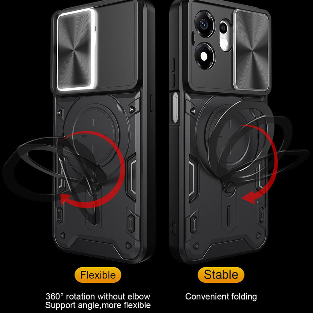 Case for Honor 600 Smart, Techsuit, CamGuard Pro, Black