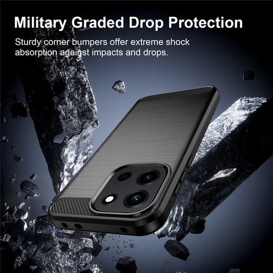 Case for OnePlus Nord 6, Techsuit, Carbon, Blue