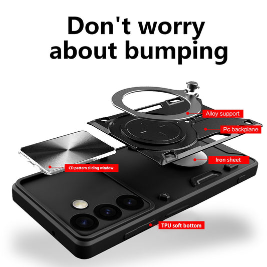Case for Realme C63 / C61, Techsuit, CamGuard Pro, Purple