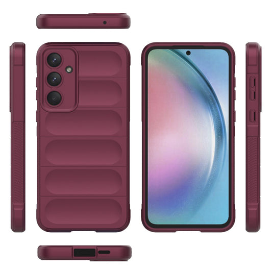 Case for Samsung Galaxy A55 5G A556, Techsuit, Magic Shield, Burgundy