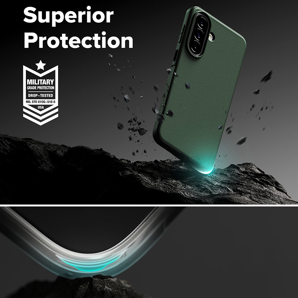 Case for Samsung Galaxy A57 5G, Ringke, Onyx, Dark Green